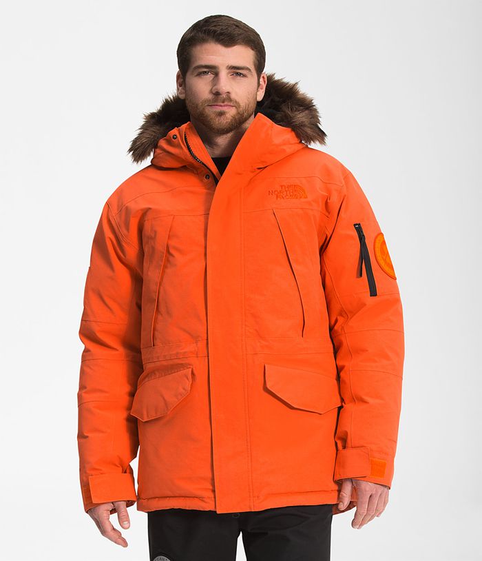 Casaca De Pluma The North Face Hombre Expedition Mcmurdo Parka Naranjas - Peru 62179GPRN